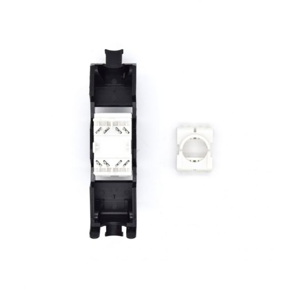 Conector Keystone WP Rack Cat6A UTP 180º - Preto