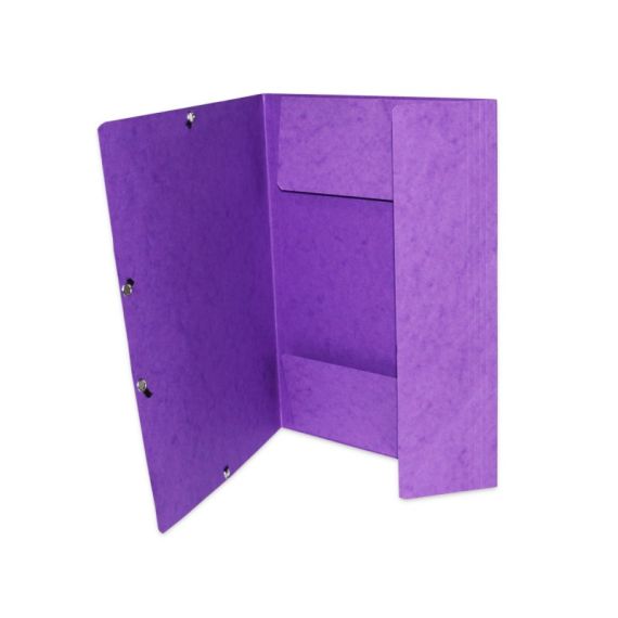.ME Pasta De Elastico Q-Connect Din A4 Com Abas - Violeta