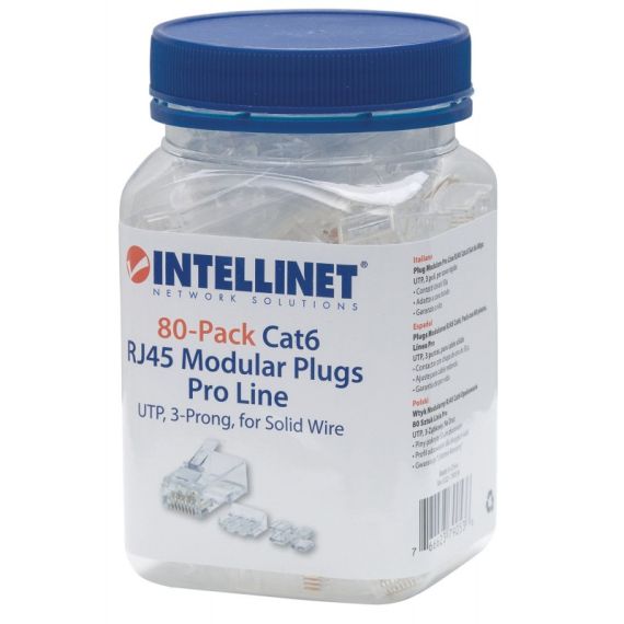 Conectores cat6 rj45 80 unidades
