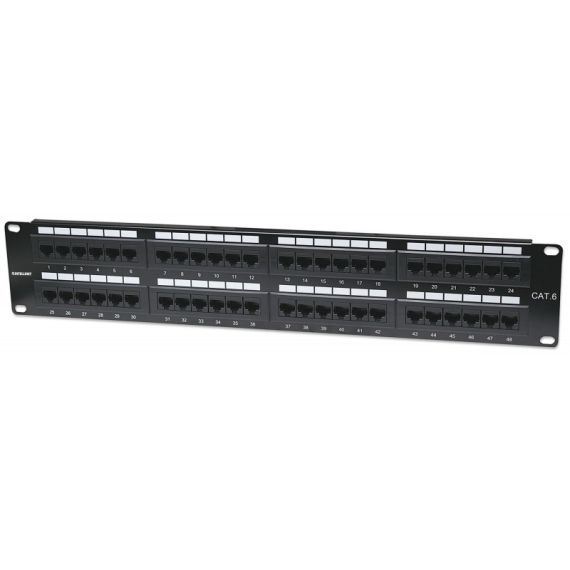Patch pannel-48 pt cat6 2u