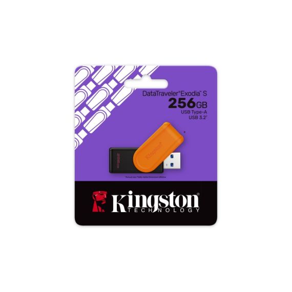 Pen Drive 256GB Kingston DT USB 3.2 Exodia S