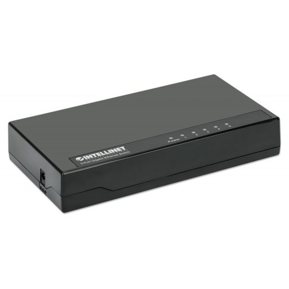 Switch 5 Intellinet 10/100/1000 Gigabit Plastico - Preto