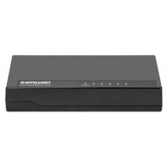 Switch 5 Intellinet 10/100/1000 Gigabit Plastico - Preto