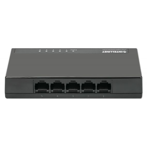 Switch 5 Intellinet 10/100/1000 Gigabit Plastico - Preto