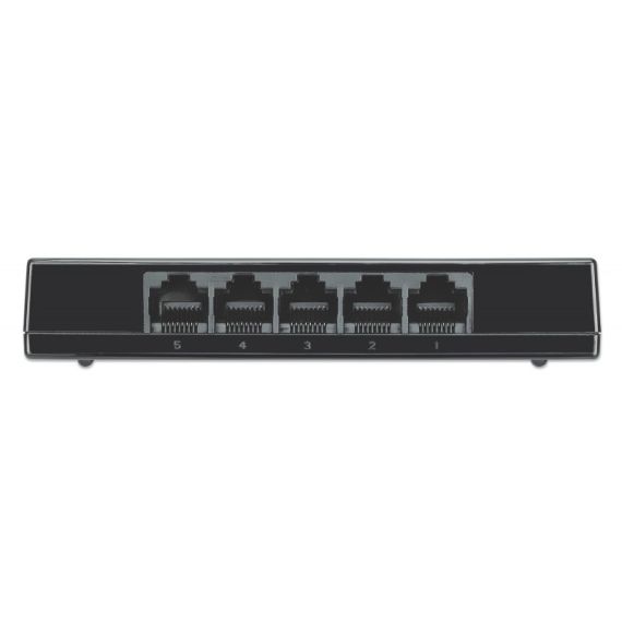 Switch 5 Intellinet 10/100/1000 Gigabit Plastico - Preto