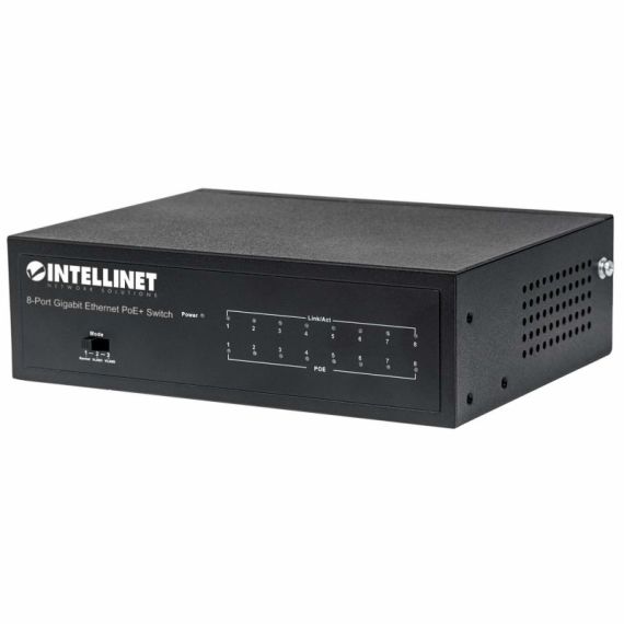 Switch 8 Intellinet 10/100 Gigabit Ethernet PoE+Switch