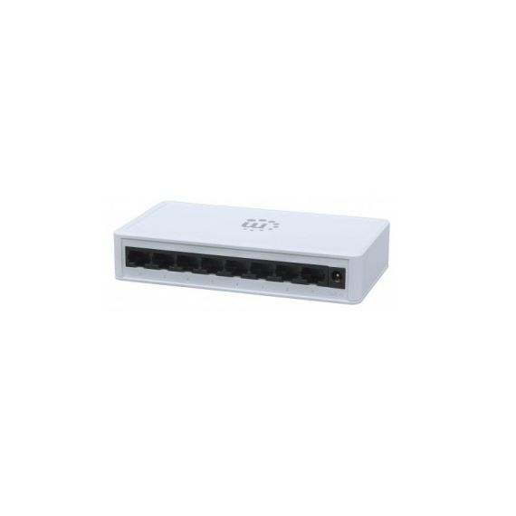 Switch 8 Manhattan 10/100/1000 Gigabit Plastico - Branco