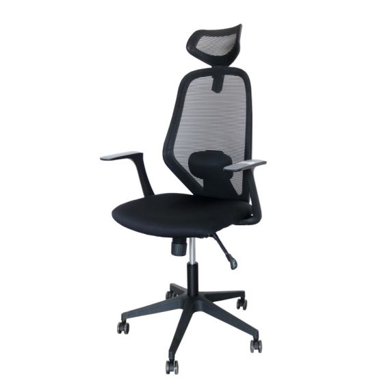 Cadeira Mesh Ajustavel 3 Níveis Preta