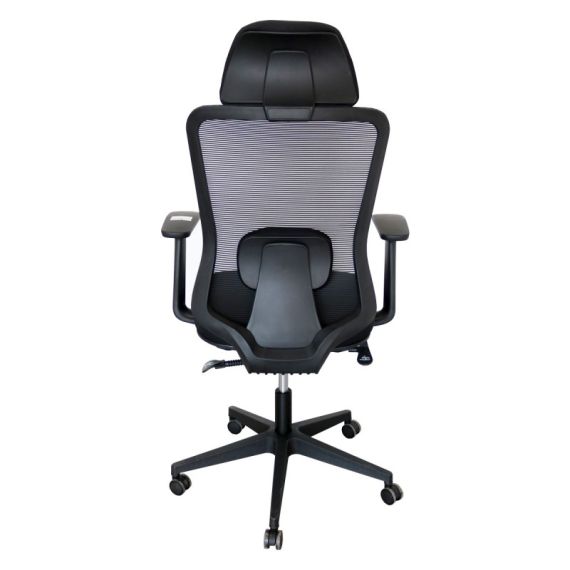 Cadeira Mesh Executiva 3 Niveis C/ Apoio Cabeça Preta