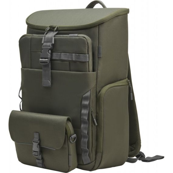 Mochila 15.6 modular verde cinza
