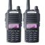 Kit 2 Rádios Ht Baofeng Comunicador Uv-82 10w Vhf_uhf_Fm