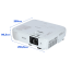 ​Projector Epson EB-W49 3800 Lumens WXGA - Branco