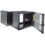 Armário 12u 600mm double section 19 - Preto