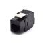 Conector Keystone WP Rack Cat6A UTP 180º - Preto