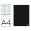 Caderno Agrafado A4 60g/80 Folhas Xadrez Capa Preta